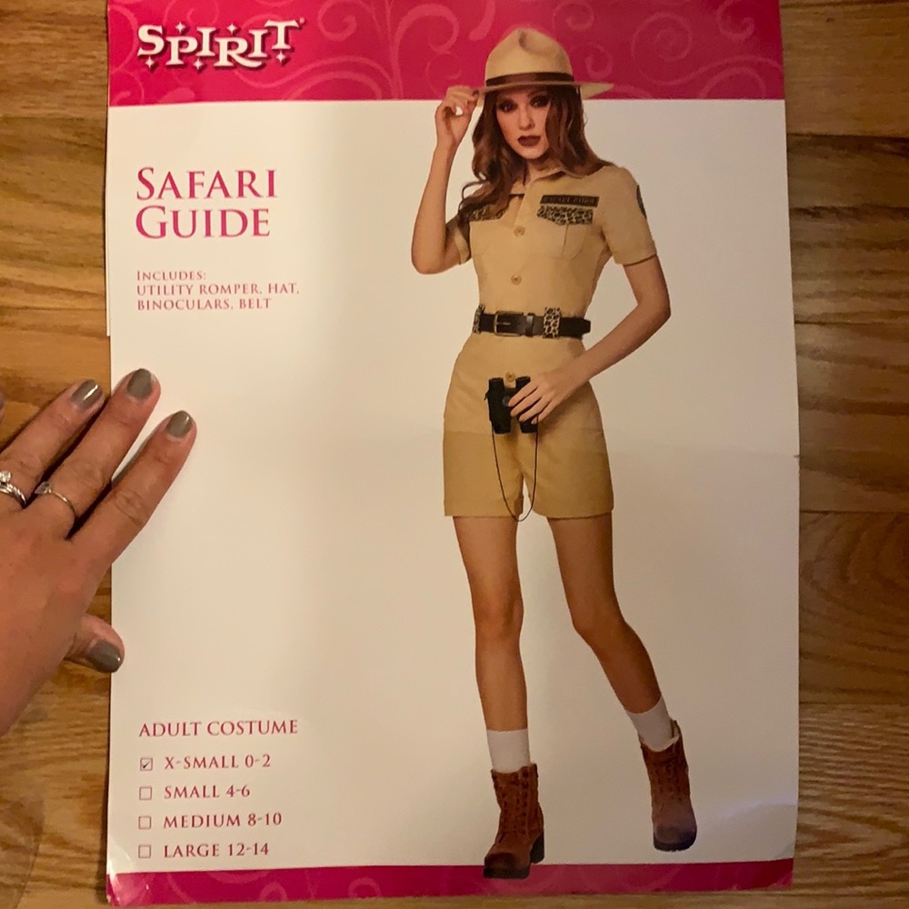 Sexy Safari Guide Halloween Costume NEVER WORN